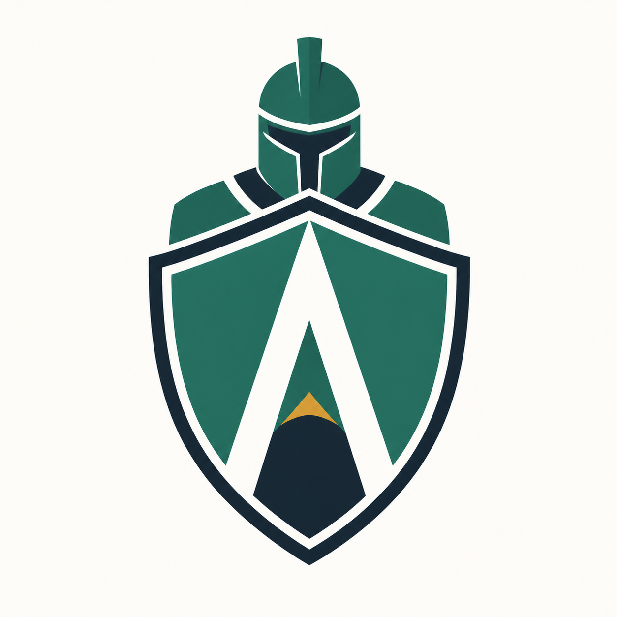 Concept 01: Awthy knight shield logo concept
