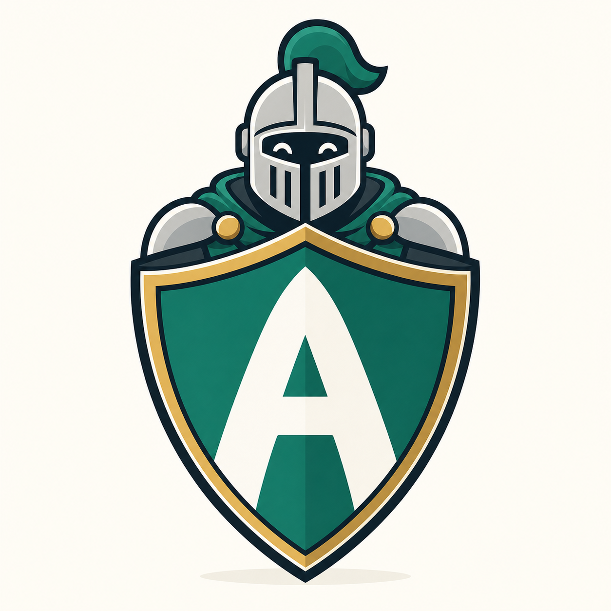 Concept 03: Awthy knight shield logo concept